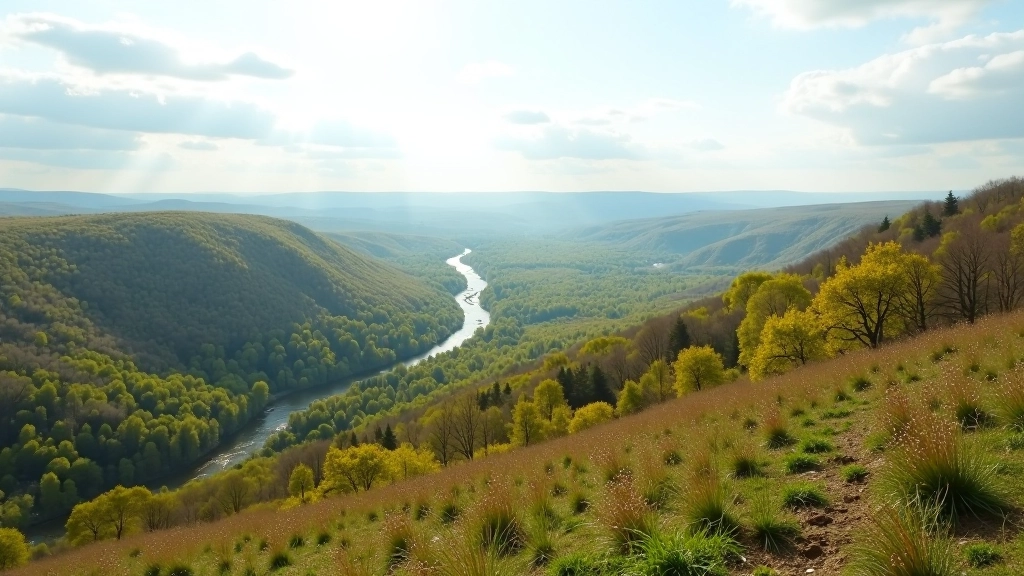 Panoramic valley view
